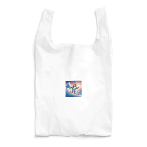 スキーをするペンギンのペーくん Reusable Bag