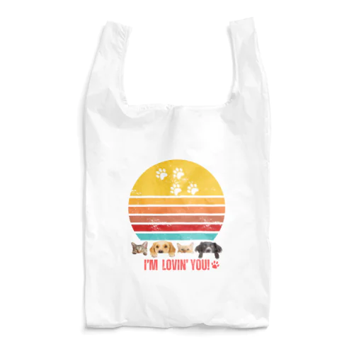 I'm Lovin' you! ワンちゃんネコちゃん Reusable Bag