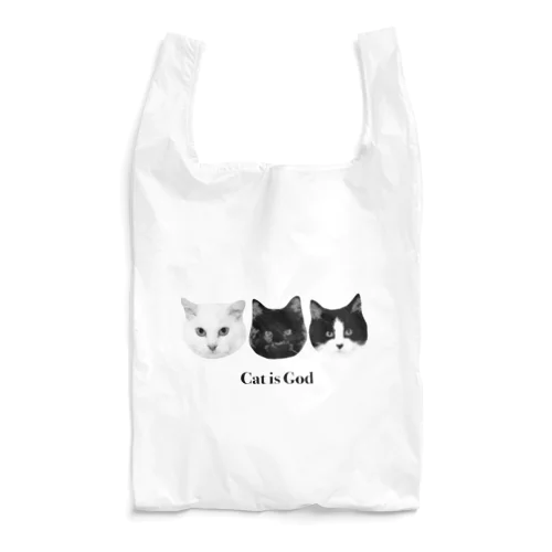 Cat is God Reusable Bag