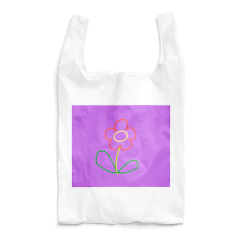 お花（purple） Reusable Bag