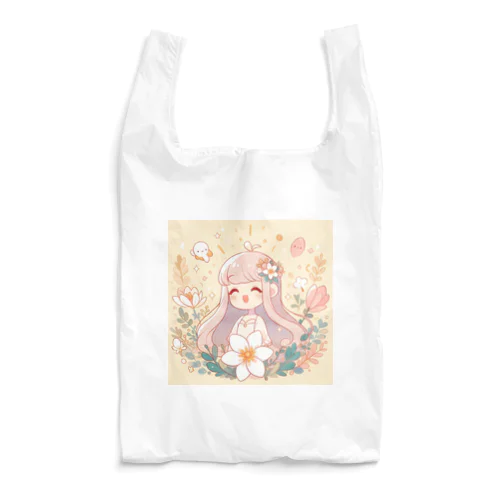 少女とお花🌸 Reusable Bag