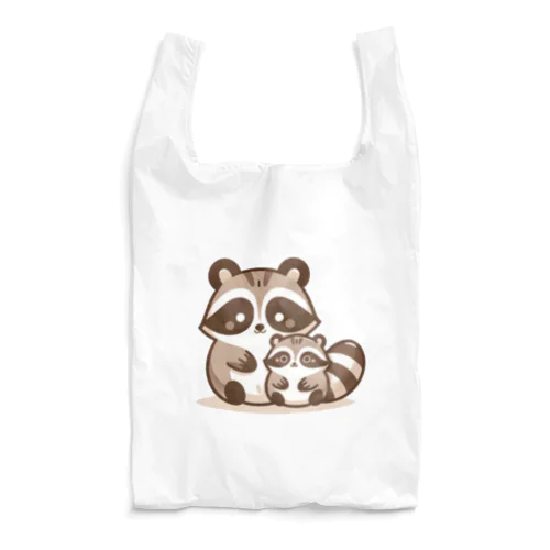 ほのぼのアライグマ家族物語 Reusable Bag