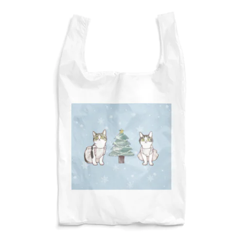 猫のクリスマス Reusable Bag