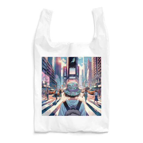 一人旅の少女 Reusable Bag