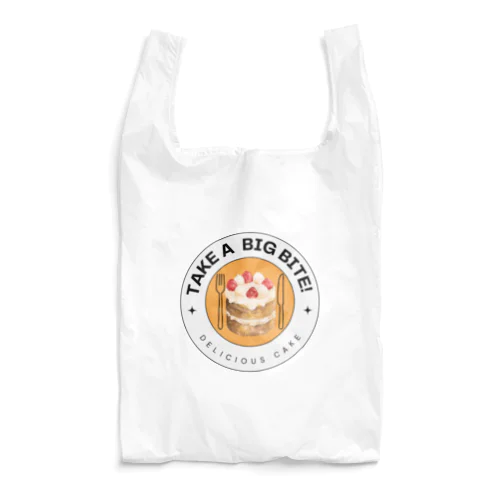 おいしいケーキをガブっと食べよう！ Reusable Bag