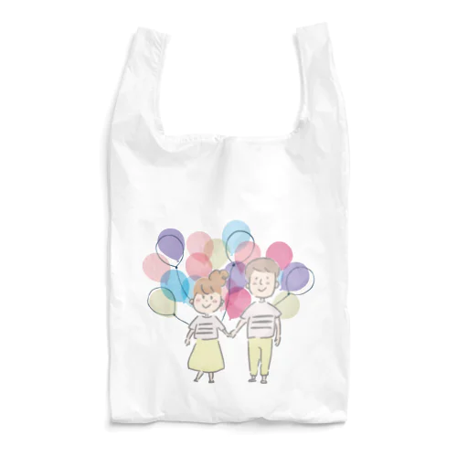 かわいい 仲良しライフ_エコバッグ Reusable Bag