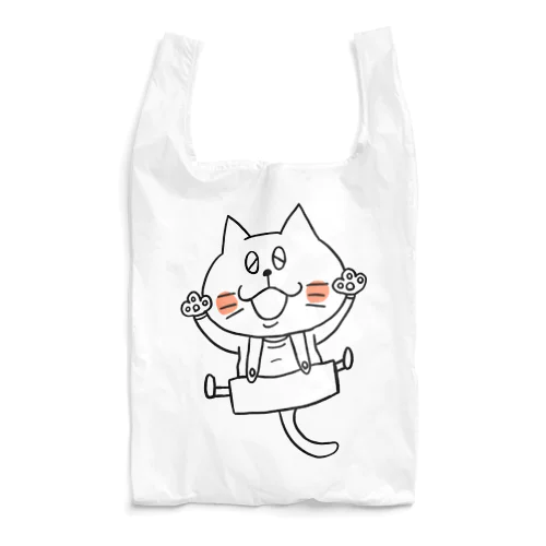 猫のボン太グッズ（黒線） Reusable Bag