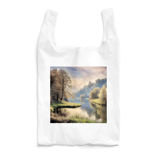 静かな川辺の風景 Reusable Bag