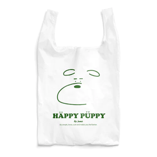 エコバッグ グリーン HAPPY PUPPYロゴ エコバッグ