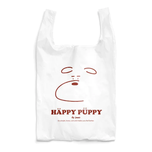 エコバッグ レッド HAPPY PUPPYロゴ エコバッグ