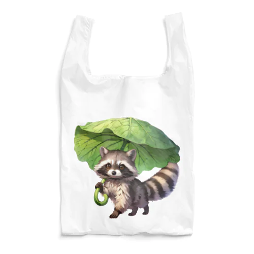あらいぐま(葉っぱ傘) Reusable Bag