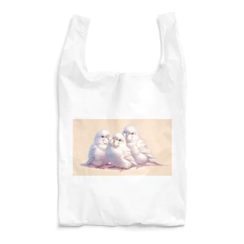 白いセキセイインコ Reusable Bag