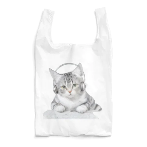 ヘッドホンねこ Reusable Bag