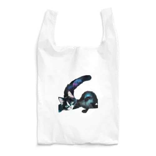 黒猫と魔法の尻尾 Reusable Bag