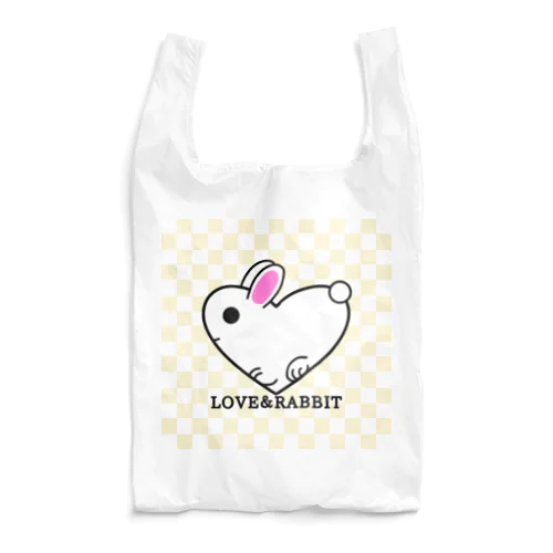 LOVE＆RABBIT(市松)Y Reusable Bag