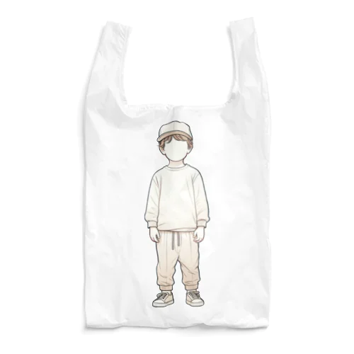 帽子をかぶった少年 Reusable Bag