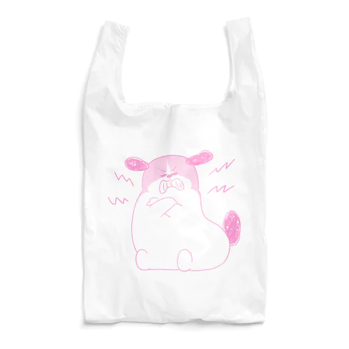 もじゃまる歯ぎしり　うすピンク Reusable Bag