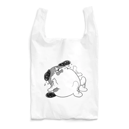 もじゃまるやだやだ　白黒 Reusable Bag