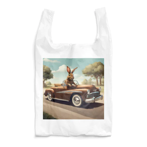 アメ車うさぎ Reusable Bag