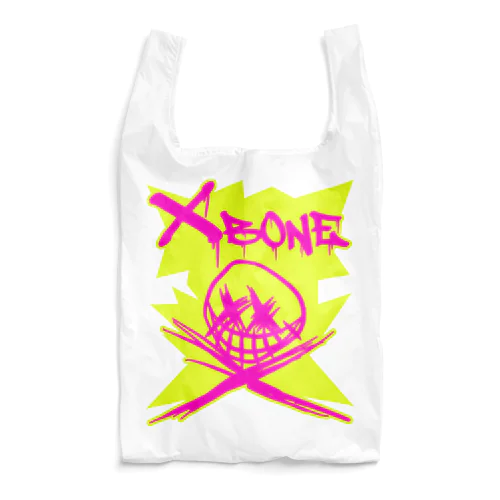 RAKUGAKIXBONE PNKonYEL NEON Reusable Bag