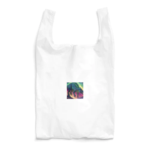 オーロラのような発光をする恐竜 Reusable Bag