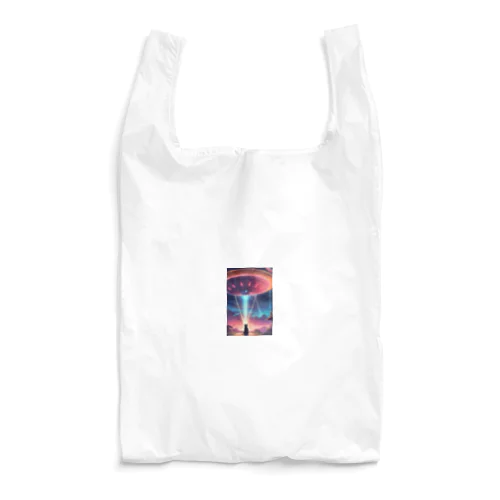 UFOに遭遇!? 不思議な猫のキャトルミューティレーション！👽🐱✨ Reusable Bag