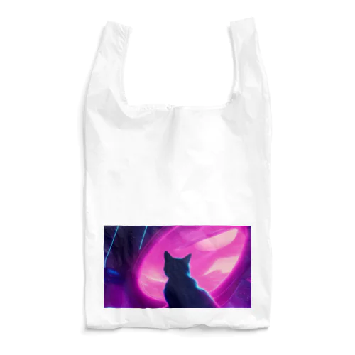 空に思いはせる猫 Reusable Bag