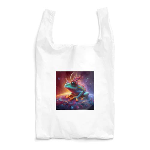 宇宙の中に浮かぶベルツノガエル Reusable Bag