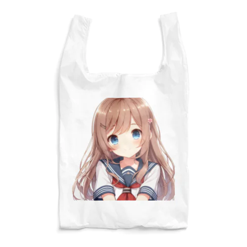 AIが作った可愛い制服の女の子 Reusable Bag