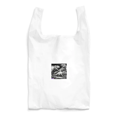 モノクロ恐竜くん3号 Reusable Bag