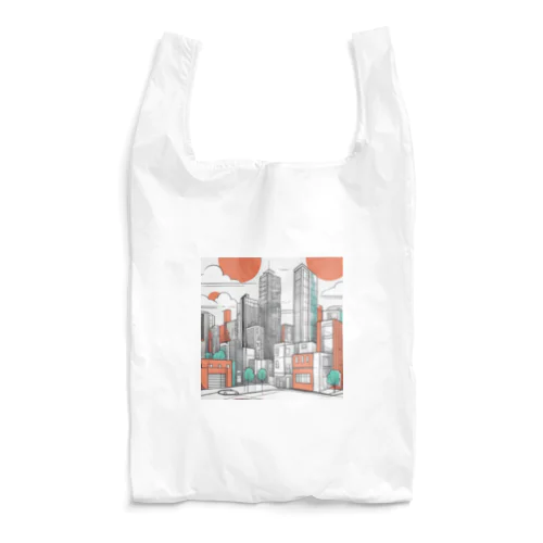 都市の雰囲気やストリートアートスタイルを反映させたデザイン Reusable Bag