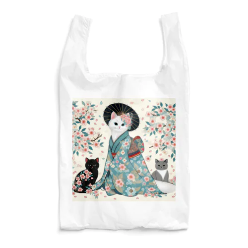 和風着物猫 Reusable Bag