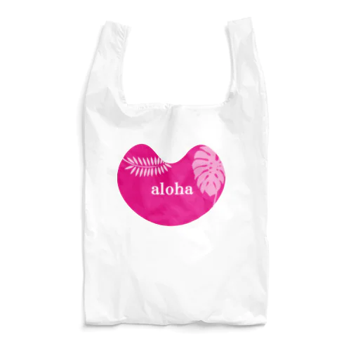 ピンク　ハート　aloha Reusable Bag