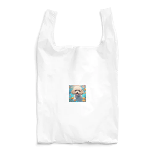 熱帯魚と遊ぶトイプードル Reusable Bag