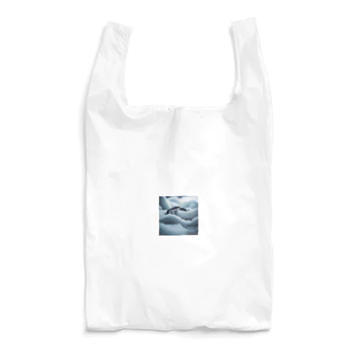 寒冷地で氷の中を探険して喜んでいる蛇 Reusable Bag