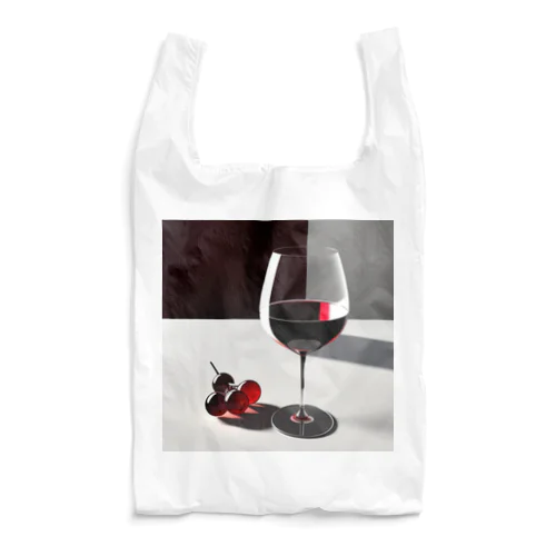 赤ワインと葡萄 エコバッグ