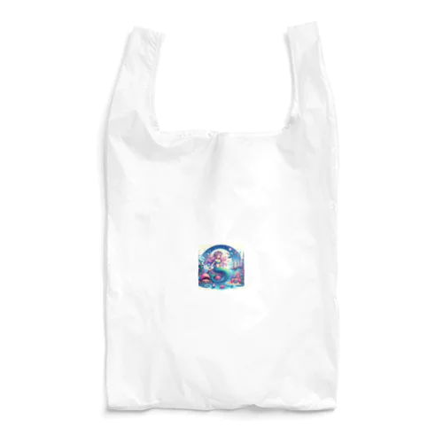 ドッド絵人魚さん Reusable Bag