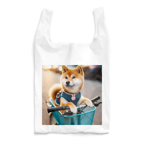 自転車に乗りたいお年頃の柴犬 Reusable Bag