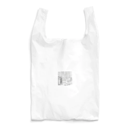 暖房の前でまったりと寝そべりながら冬を喜んでいる蛇 Reusable Bag