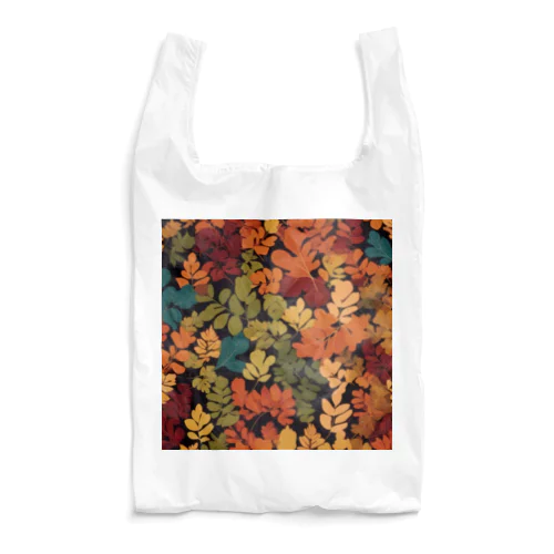 北欧風　葉っぱデザイン　Scandinavian style leaf design Reusable Bag