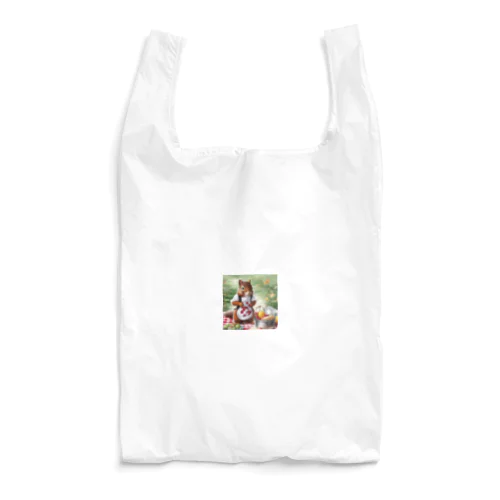 可愛らしいシマリスのエプロン姿 Reusable Bag