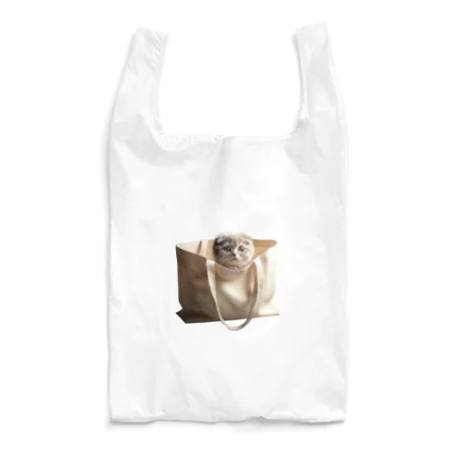 バッグの中に隠れている猫 Reusable Bag