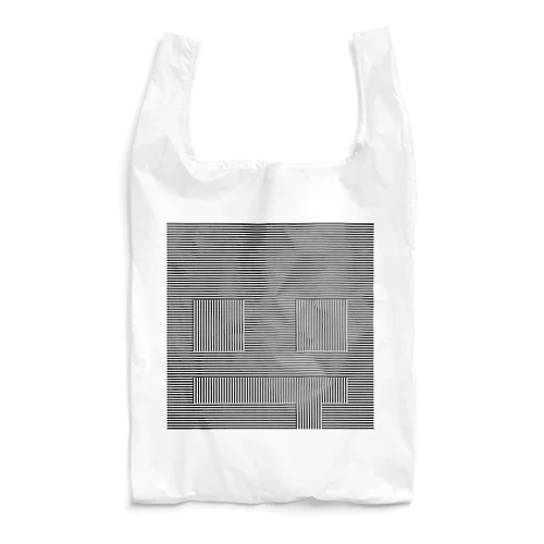 あのときのぽつねんの線（黒） Reusable Bag