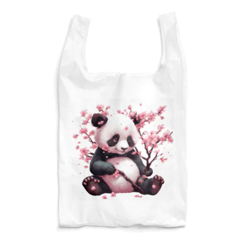 パンダと桜 Reusable Bag