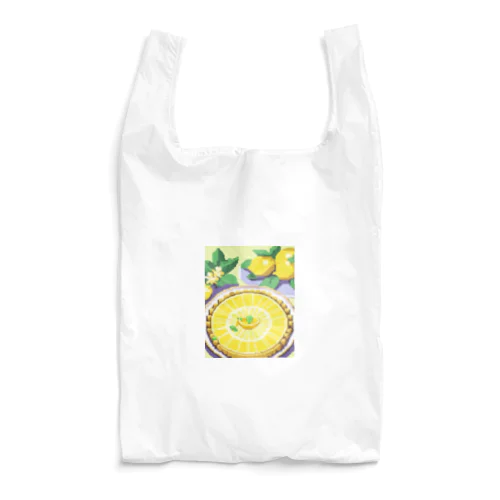 黄色いレモンタルトのような洋菓子 Reusable Bag