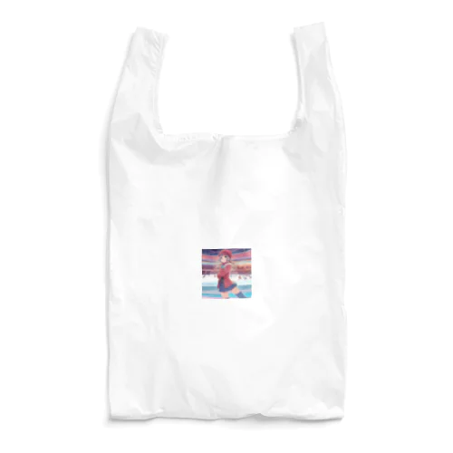 スケートをする女性 Reusable Bag