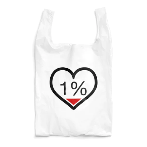 のこり残量1％ Reusable Bag