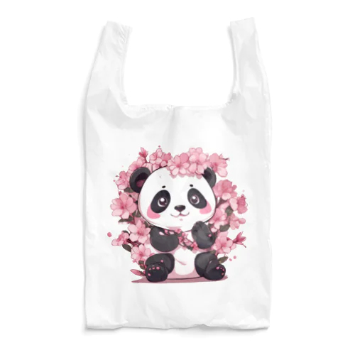 満開桜とパンダ Reusable Bag