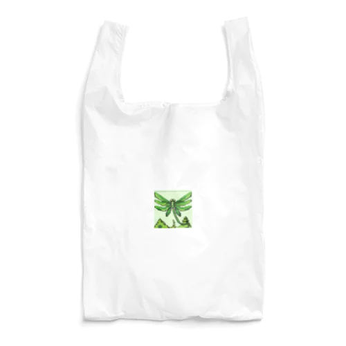 【ドット絵】グリーンドラゴンフライ Reusable Bag