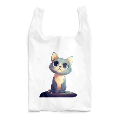 可愛い猫のイラストグッズ Reusable Bag